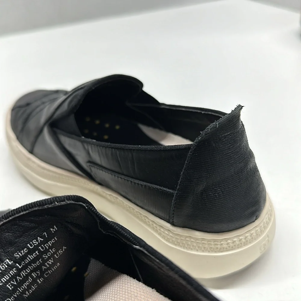 Gravity Defyer G-defy Orpha Leather Slip On Flat Loafers Shoes Black Size 7 - Picture 9 of 10